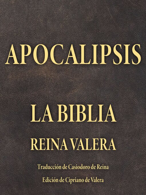 Title details for Apocalipsis by Casiodoro de Reina - Available